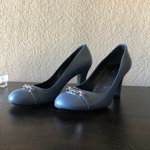 Gucci Horsebit Nappa Moorea Leather Pumps